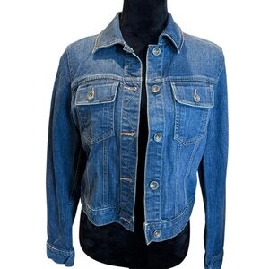 Women's Medium Blue Denim Jean Jacket Banana Republic Size Medium